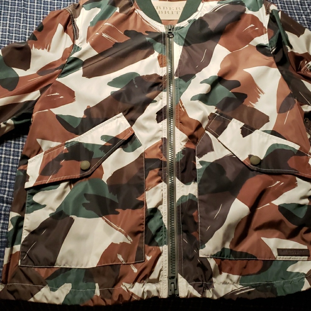 Burberry Camo Bomber Jacket